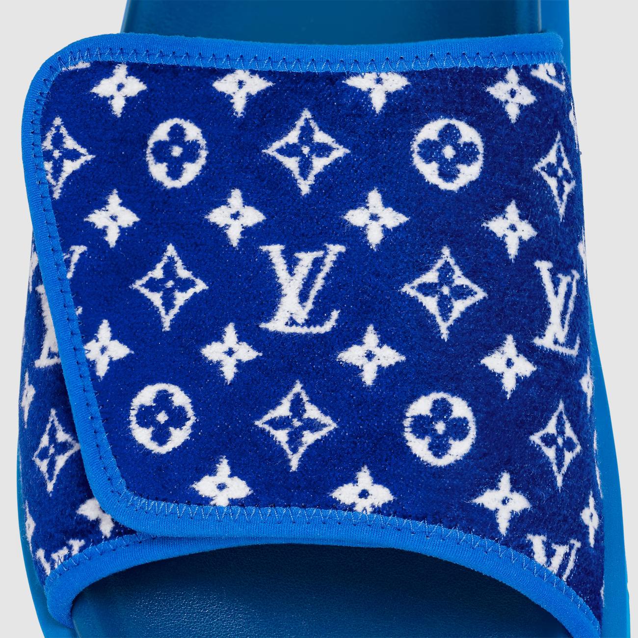 Dép Louis Vuitton Miami Mule Nam Xanh Dương